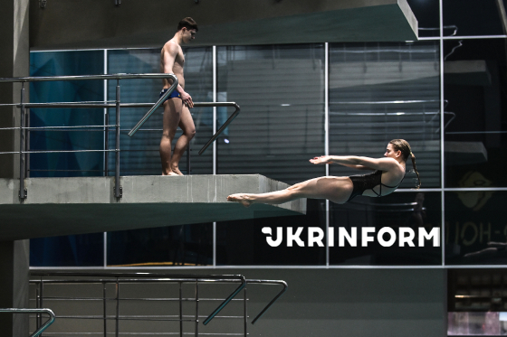Тренування збірної команди України зі стрибків у воду